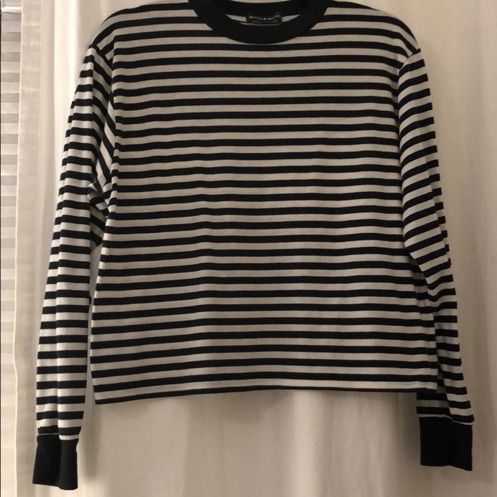 long sleeved striped tee
